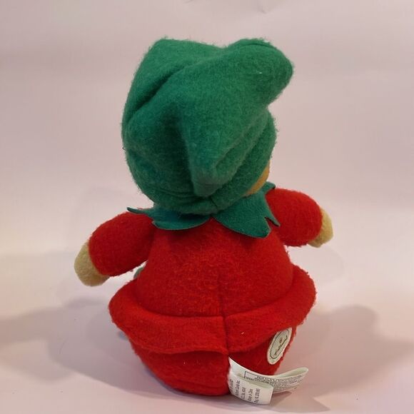 Vintage Hallmark Christmas Bear Plush Santas Helper Elf 7” Excellent Used Condi… - Picture 4 of 8
